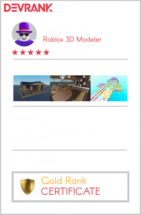 Example DevRank developer profile card