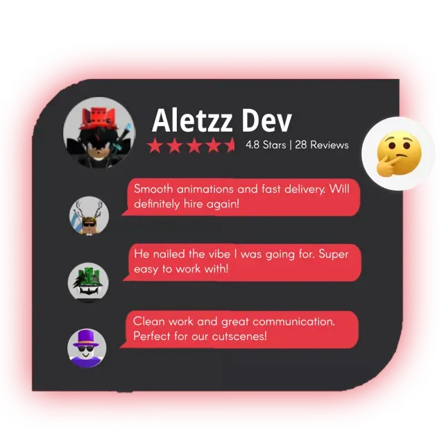 Verified client reviews and star ratings on a DevRank developer profile